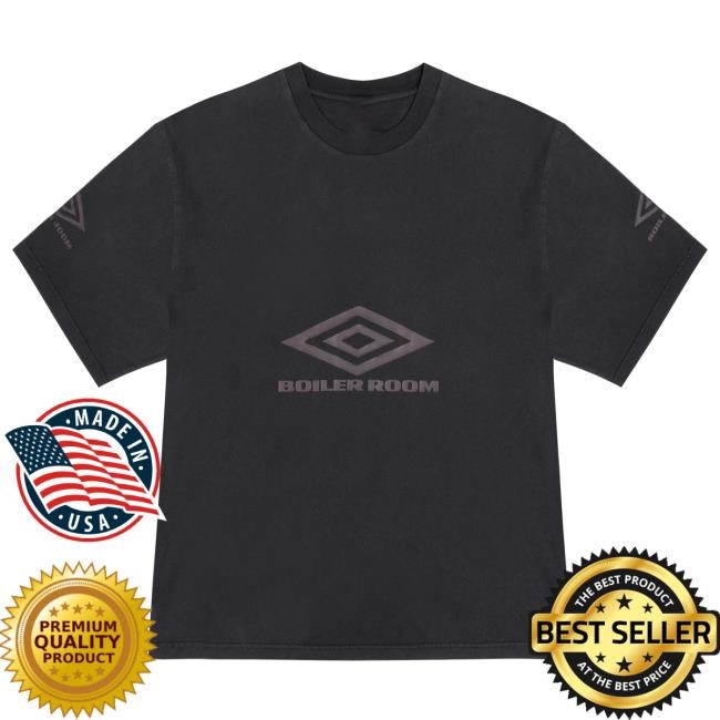 Boiler Room x Umbro Washed Short Sleeve Tee Black - BOILER ROOM
