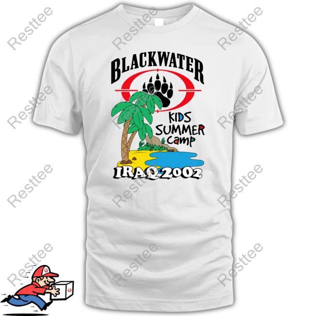 Kids Summer Camp Black Water Shirt