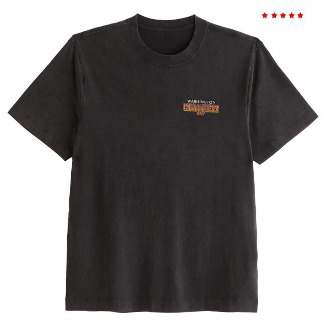 Official Abercrombie And Fitch Apparel Clothing Merch Washington Commanders Graphic Tee Abercrombie Store Shop