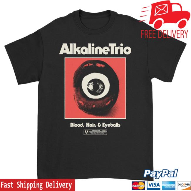 Official Alkaline Trio Merch Store Shop Alkaline Trio BHE Eyeball Lips Tshirt (Black)
