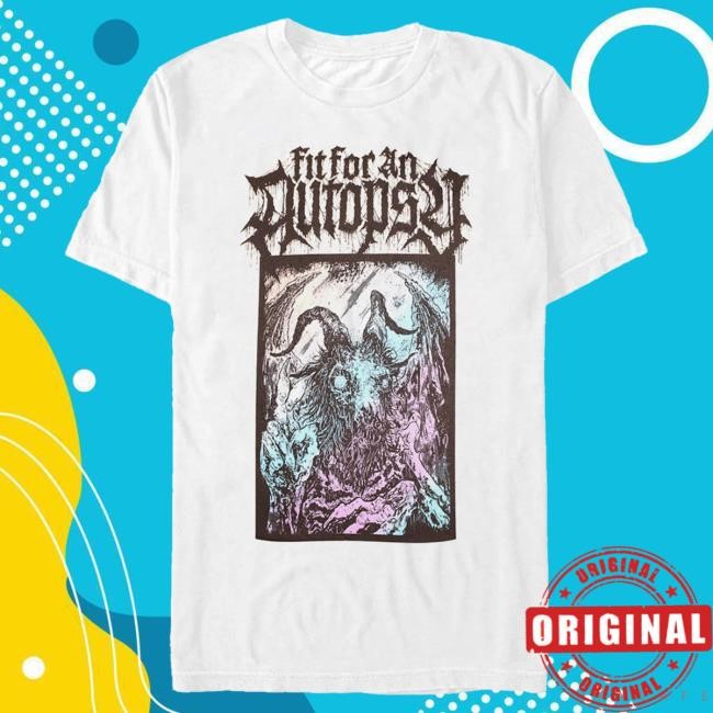 Official Fit For An Autopsy Merch Fit For An Autopsy - Horned Husk White - Hot Shirt