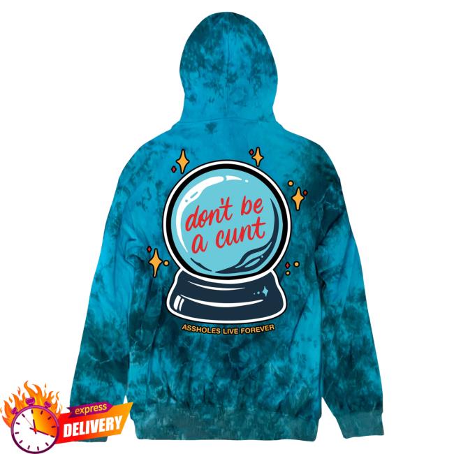 Official Linda Finegold Merch Store Dont Be A Cunt Tees Teal Tie Dye Lindafinegold Clothing Shop Tie-Dye
