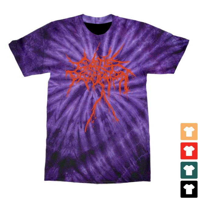 Official Indie Merch Store Shop Cattle Decapitation "Tie Dye Ouroboros" Shirt IndieMerchStore Carcosabc