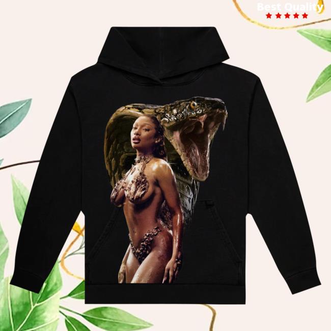 Official Megan Thee Stallion Merch Store Cobra Cover Hoodies Black Megan Thee Stallion Clothing Shop MeganTheeStallion