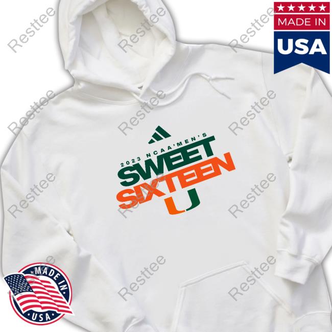 Official Miami Hurricanes 2023 Ncaa Sweet 16 Long Sleeve T Shirt