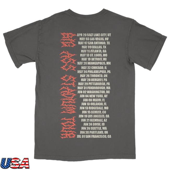 Official Post Malone Merch Knight Tour Tshirt PostMalone