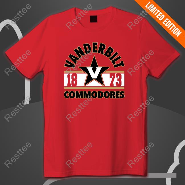 Ncaa Vanderbilt Commodores 150th Anniversary 1873 Tee Official Vanderbilt Commodores 150th Anniversary 1873 T-Shirt