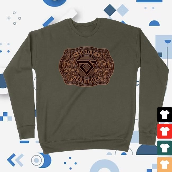 Official Official Cody Johnson Merch Store Cody Johnson Leather Buckle Crew Neck