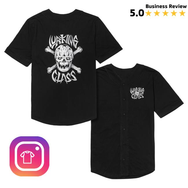Official Lurking Class Clothing Bonehead Baseball Jersey Shirts Black LurkingClass