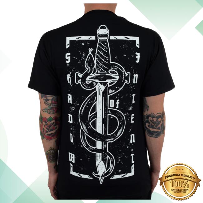 Official Indie Merch Store Shadow Of Intent Snake Dagger T-Shirt Black Indiemerchstore