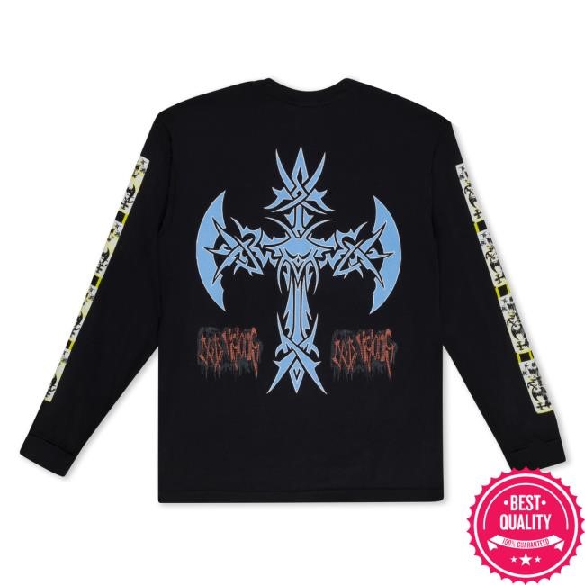 Aim Nothyng Black L/S Shirt Bladee Aim Nothyng Black L/S Tee Bladee