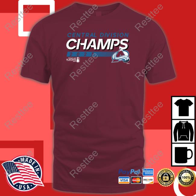 NHL Colorado Avalanche 2023 Central Division Champions Tee