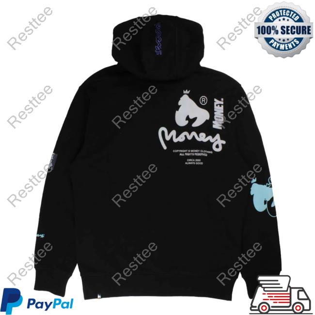 Official Money Clothing Woodland Camo Fill Sweatshirts Black Official Money Clothing Woodland Camo Fill Sweatshirt Black
