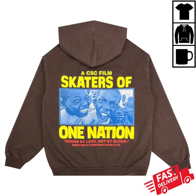 Official Crenshaw Skate Club S.O.O.N Pullover Hoodie Brown CrenshawSkateClub