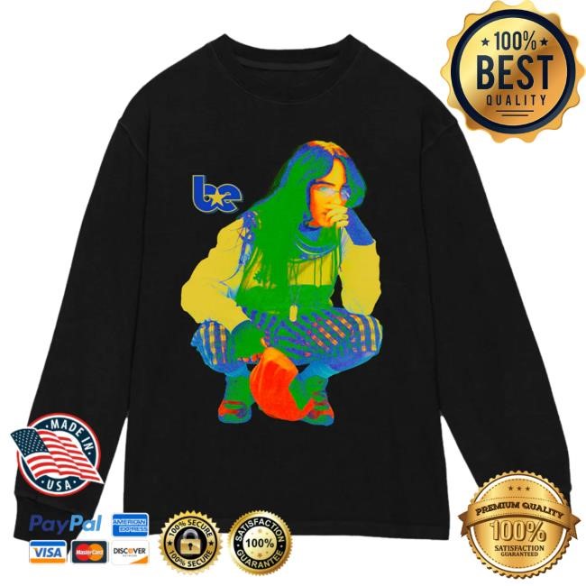 Billie Eilish Style Be Photo Star Dateback Black Longsleeve