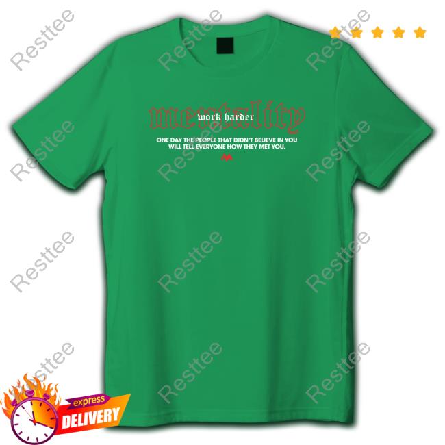 Work Harder Mentality Shirt Black Work Harder Mentality Shirt Black