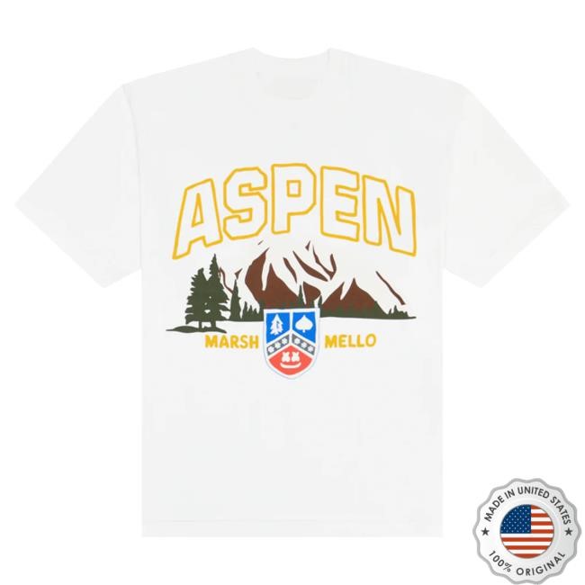 Aspen T Shirt With Graphic Print Marshmello Style