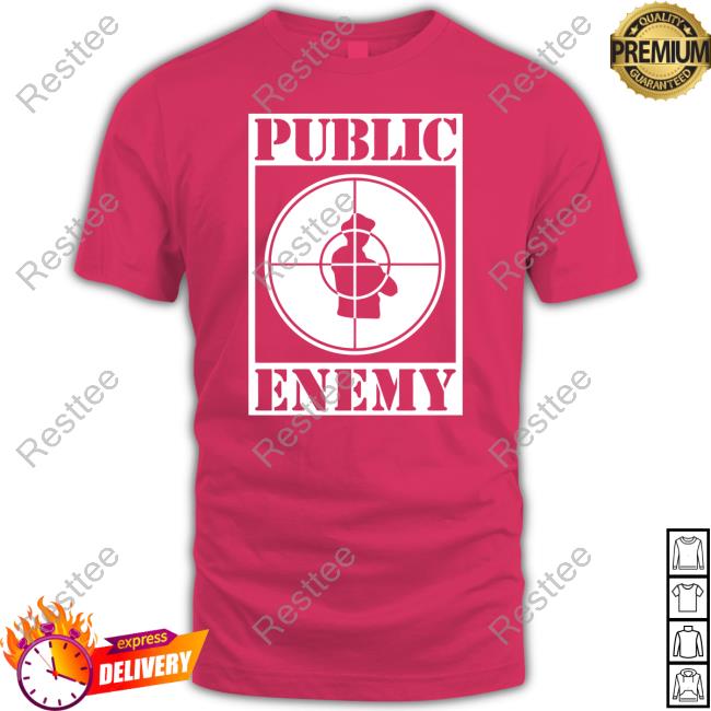 Official Public Enemy Sniper Logo Classic Black Shirts