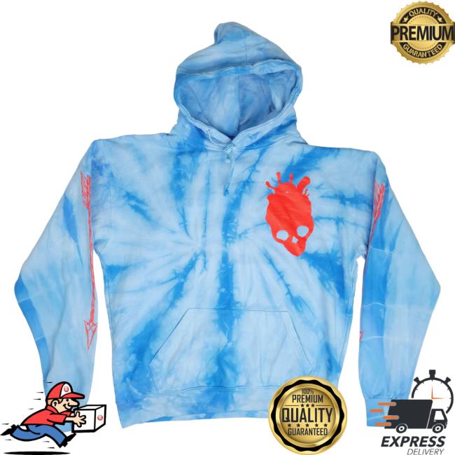 Any Means Necessary Clothing Down with the Ship Crewneck Sweatshirt Baby Blue Tie Dye