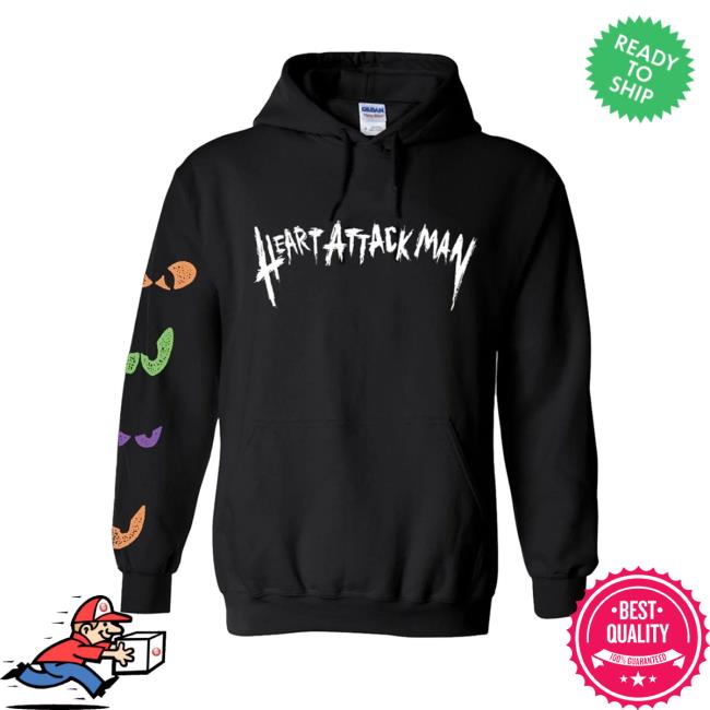 Heart Attack Man Eyes Hooded Sweatshirt