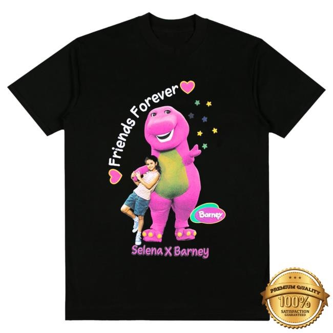 Official Complex Shop Barney X Selena I Love You Black Shirt Selena Gomez Official Complex Apparel Barney X Selena I Love You Black Hot Shirt Selena Gomez
