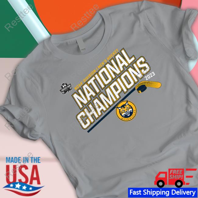 Official NCAA Shop Quinnipiac Bobcats Ncaa Division I Men's Ice Hockey National Champions 2023 T Shirt