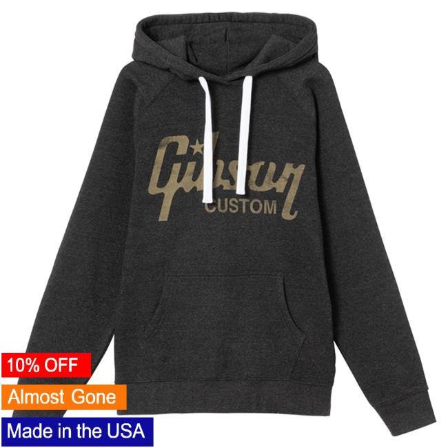 Official Gibson Merch Store Shop Gibson Custom Gold Star Pull Over Hoodie Gibson Band