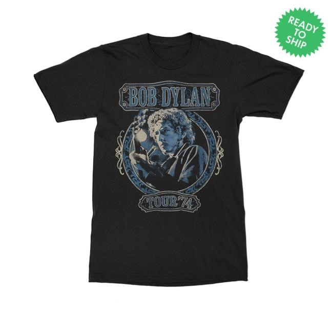 Bob Dylan Merch Tour '74 Black Shirt - Bob Dylan Official Store Bob Dylan Merch Tour '74 Black Shirt - Bob Dylan Official Store