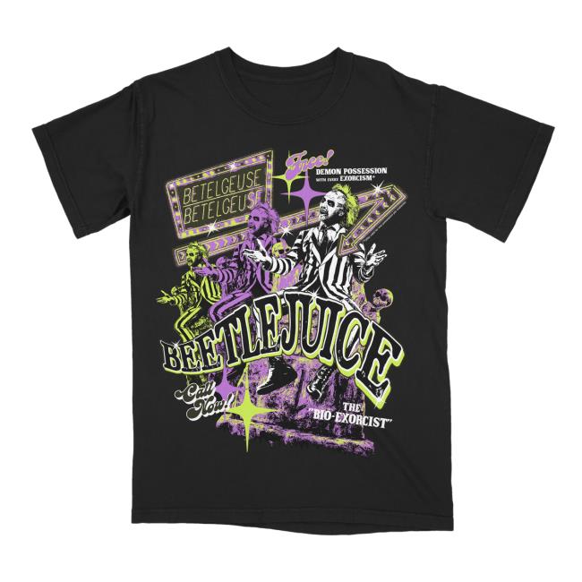 Studio House Designs Beetlejuice Black Tee Shirt Studiohouse Designs