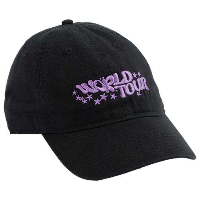 Official Olivia Rodrigo Merch Spill Ur Guts Live World Tour Dad Hat in Black Official Olivia Rodrigo Spill Ur Guts Live World Tour Dad Cap in Black