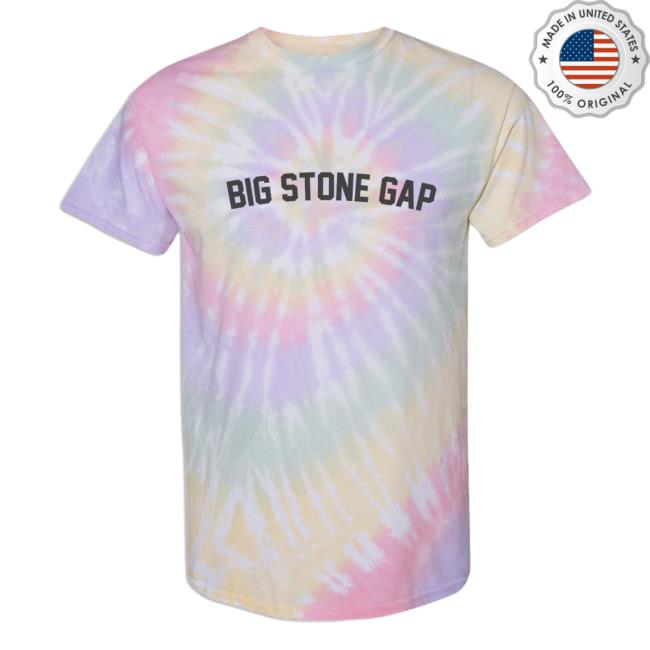 Official Hometown Apparel Clothing Merch Big Stone Gap Virginia Classic Curve Tie Dye Shirt New Hazy Rainbow