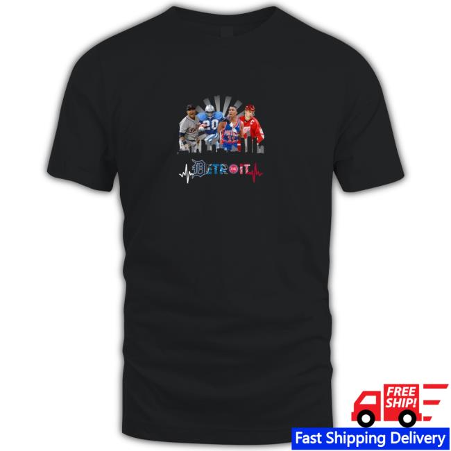 Official Detroit Four Team City 2022 Tee Shirt