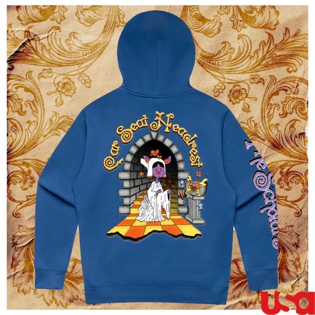 Official Car Seat Headrest Merch The Scholars Popover Hoodie Official Car Seat Headrest The Scholars Hoodie