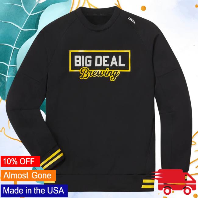 Official Barstool Huskies Merch Store Big Deal Brewing Unrl X Big Deal Brewing Script Crossover Popover Sweatshirt Barstoolhuskies Apparel Clothing Shop