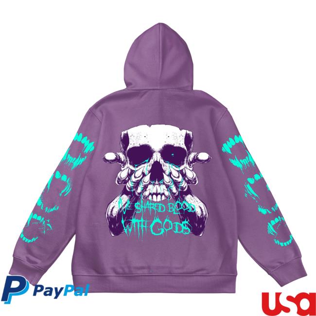 Official Any Means Necessary Clothing Chalice Ive Shared Blood With Gods Pullover Sweatshirt Lavender