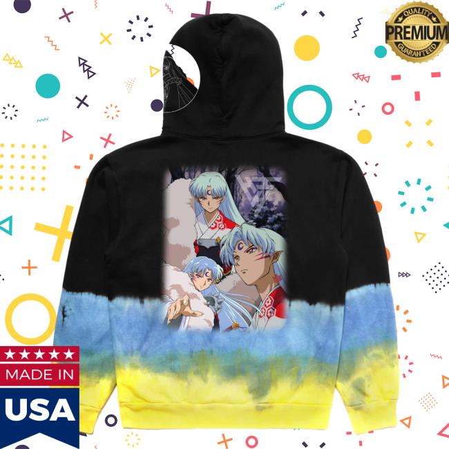 Official Hypland Clothing Merch Store Hypland Inuyasha Sesshomaru Crescent Sweatshirts (Tie Dye)