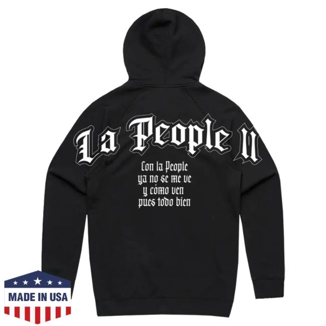 Official Peso Pluma Merch Store La People II Popover Sweatshirt Peso Pluma Apparel Clothing Shop PesoPluma