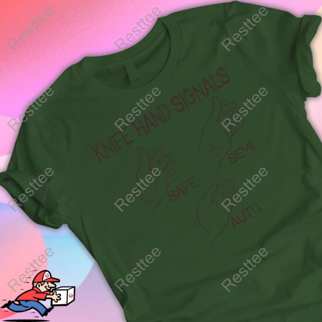 Ryan Mcbeth Knife Hand Signals Safe-Semi-Auto Long Sleeve T Shirt