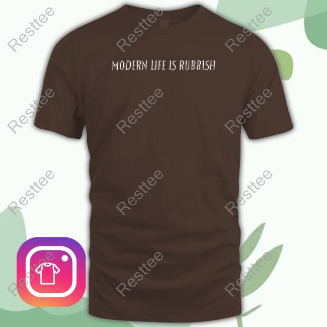Modern Life Is Rubbush Hooded Sweatshirt Blur Merch Modern Life Is Rubbush Shirt