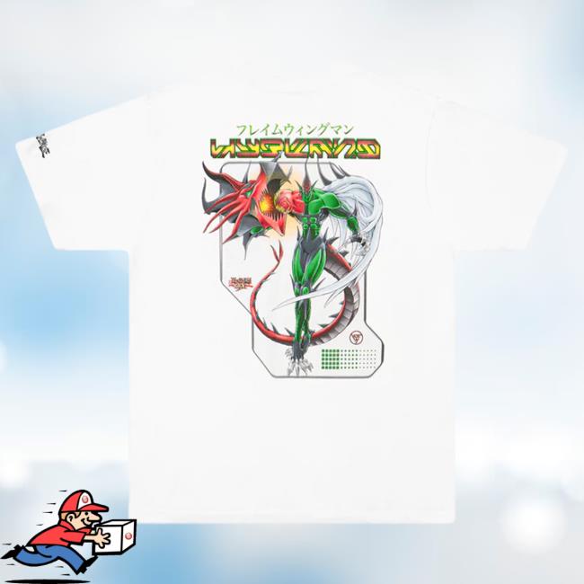 Official Hypland Clothing Merch Store Hypland Yugioh Hero Flame T Shirt (White)
