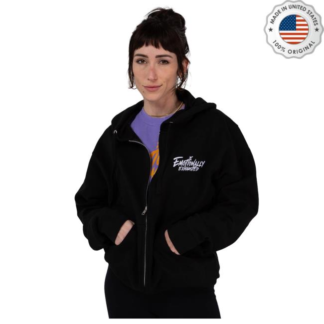 Official Beautiful Bastard Merch Store Beautiful Bastard Emotionally Exhausted - Zip Hoody Official Beautiful Bastard Merch Store Beautiful Bastard Emotionally Exhausted - Zip Attractive Hoodie