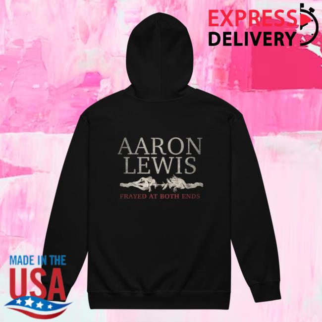 Official Aaron Lewis Merch Store Aaron Lewis - Frayed At Both Ends Zip Hooded Sweatshirt Aaron Lewis Apparel Clothing Shop