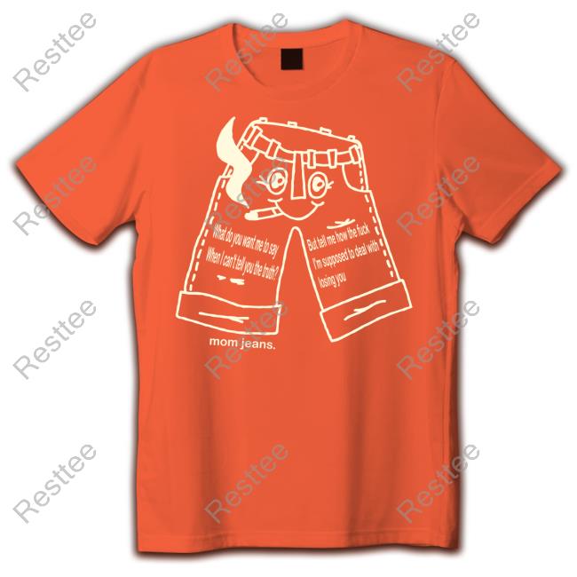 Official Mom Jeans Blue Jeans Long Sleeve Tee