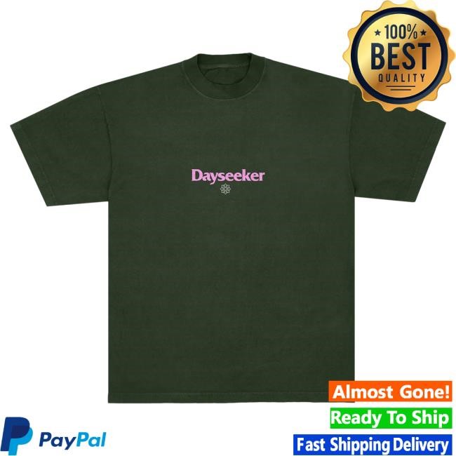 Official Dayseeker Forest Green Faded Flower T Shirt