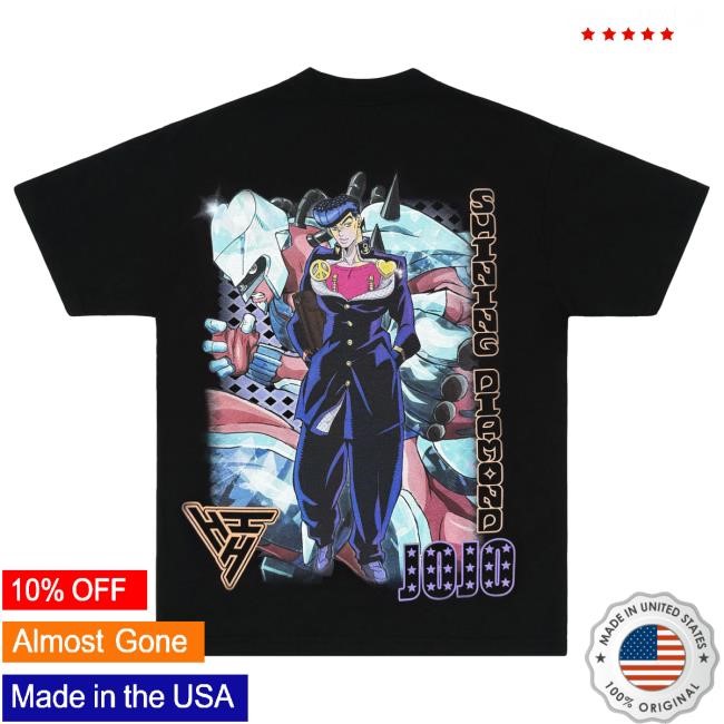 Official Hypland Clothing Merch Store Jojo Josuke Shining Diamond Tshirt (Black)