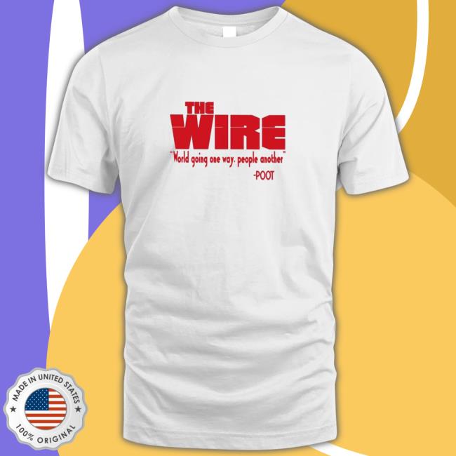 Tray Chaney The Wire World Going One Way People Another Hooded Sweatshirt