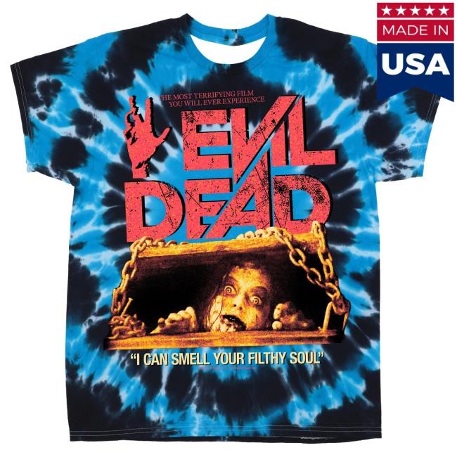 Official Studiohouse Designs Evil Dead (2013) Basement Tiedye (Limited!) Top Shirt Official Studiohouse Designs Evil Dead (2013) Basement Tiedye (Limited!) Tees