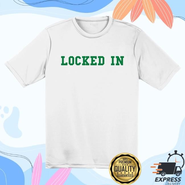 Official Down Right Merch Store Davis Clarke - Locked In Performance Shirts (Green Print)