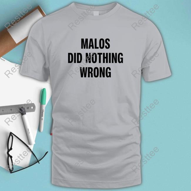 Official David Menkin Malos Did Nothing Wrong Shirt Xenoversary