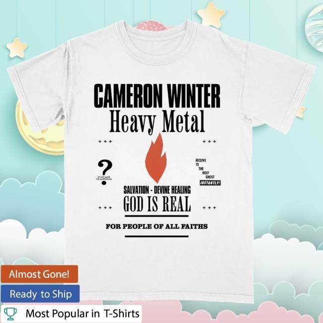 Official Hello Merch Cameron Winter Heavy Metal New Shirt HelloMerch